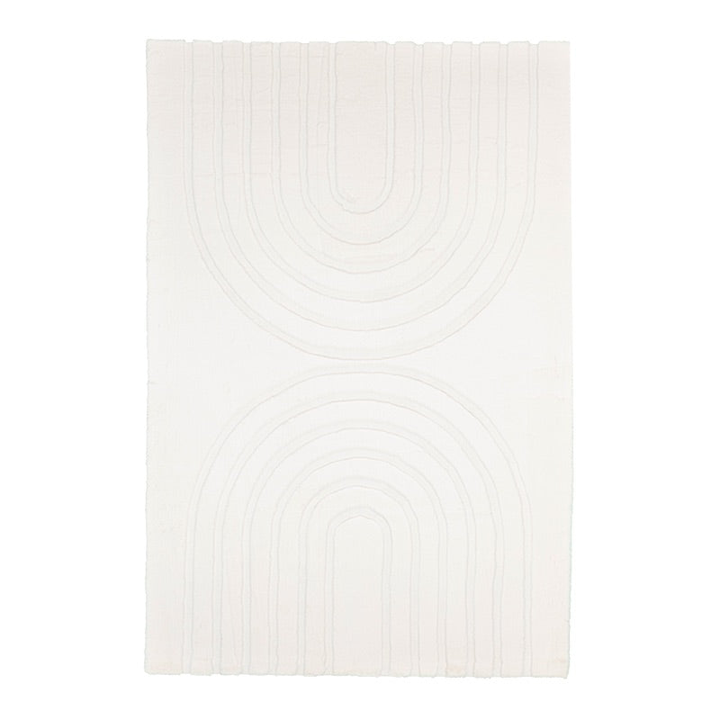 Tapis doux à poils longs - Carvy Arches Crème