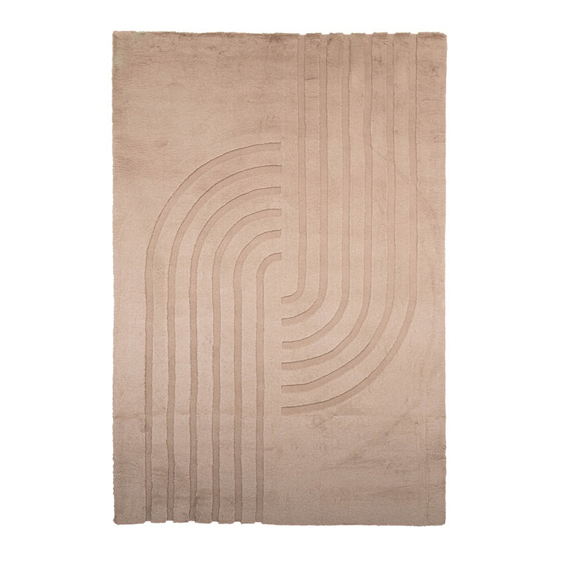 Soft High Pile Rug - Carvy Curves Taupe