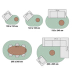 Irregular Rug - Flowy Arch Taupe