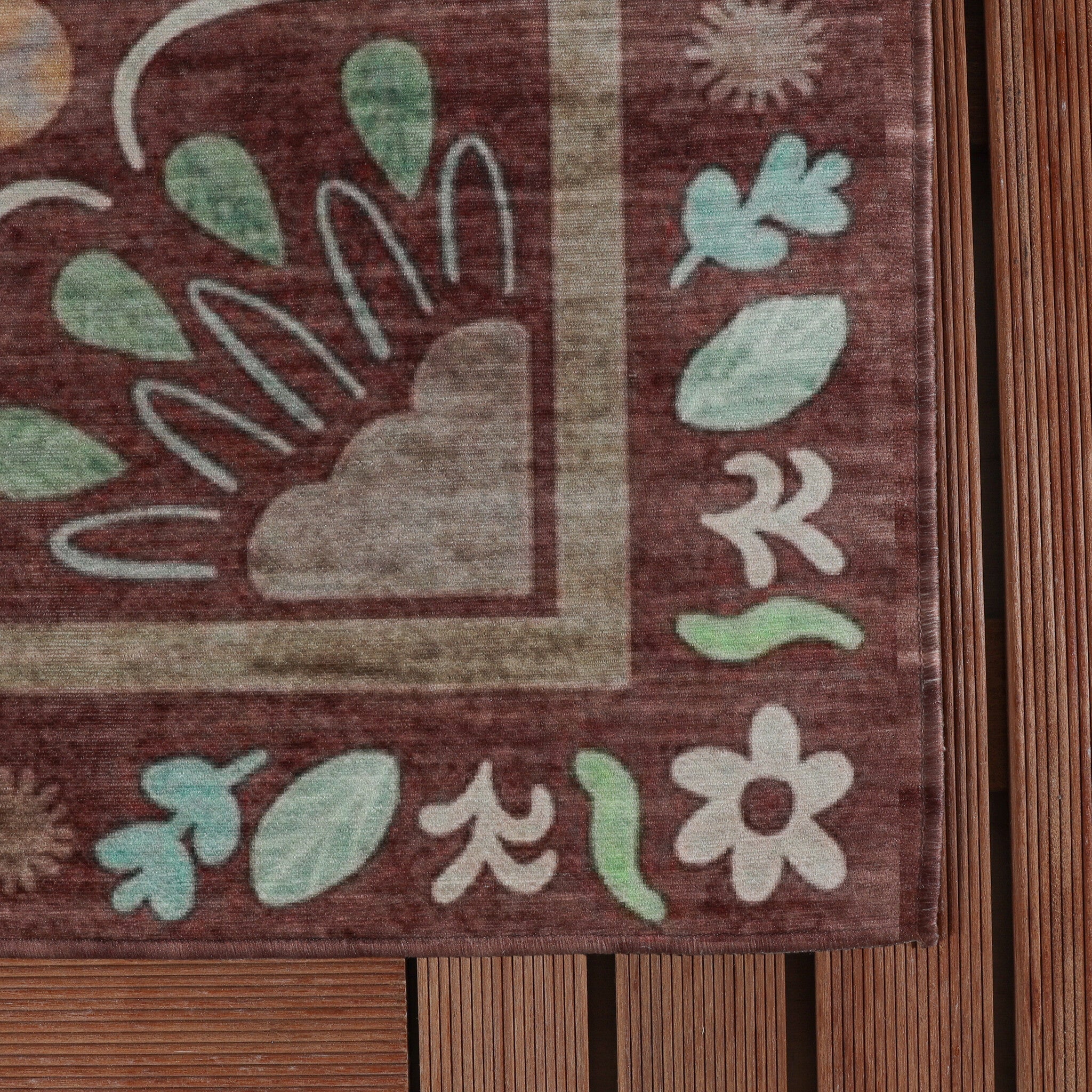 Outdoor rug - Maui Border Brown