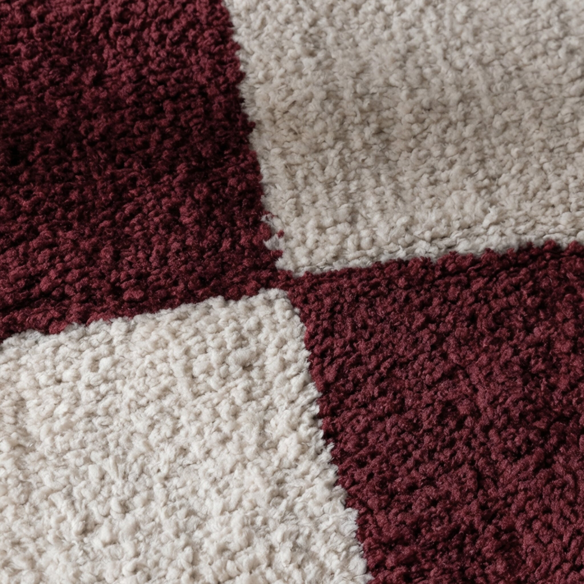 Checkerboard rug - Blox Fringe Red