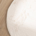 Soft Low-Pile Rug – Cozy Ripple Cream