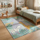 Kids Rug - Jungle Giraffe Multicolour