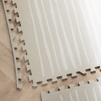 Foam Puzzle Mat – Alfie Stripes Grey/Beige