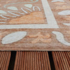 Outdoor rug - Maui Border Terracotta