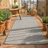 Outdoor Runner Rug - Costa Grey
