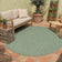 Round Outdoor Rug - Costa Green