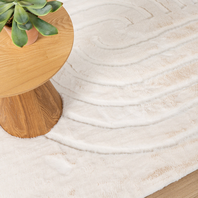 Soft High Pile Rug - Carvy Arches Cream