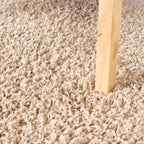 High Pile Rug - Solid Beige