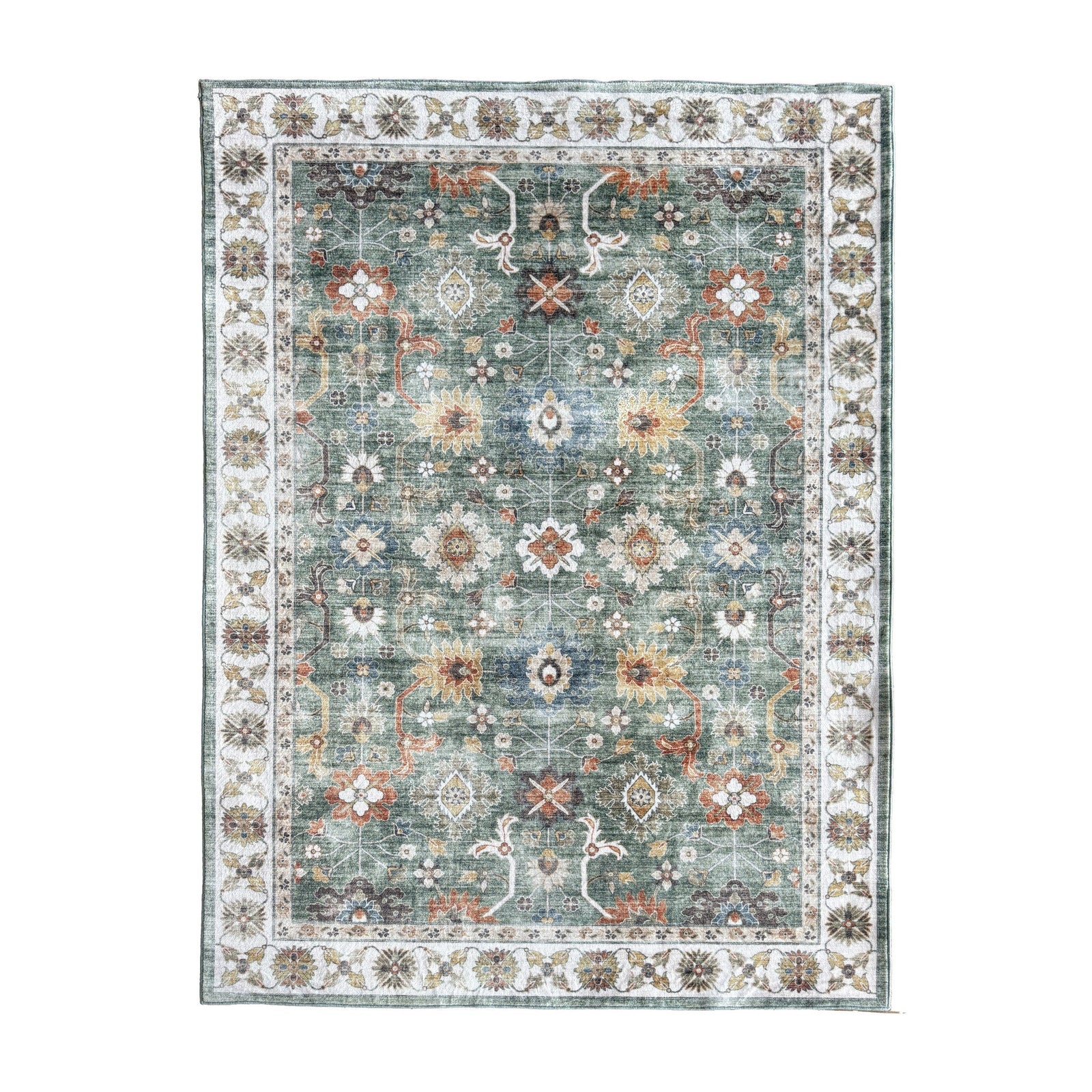 Show moreVintage Rug - Ember Oriental Green
