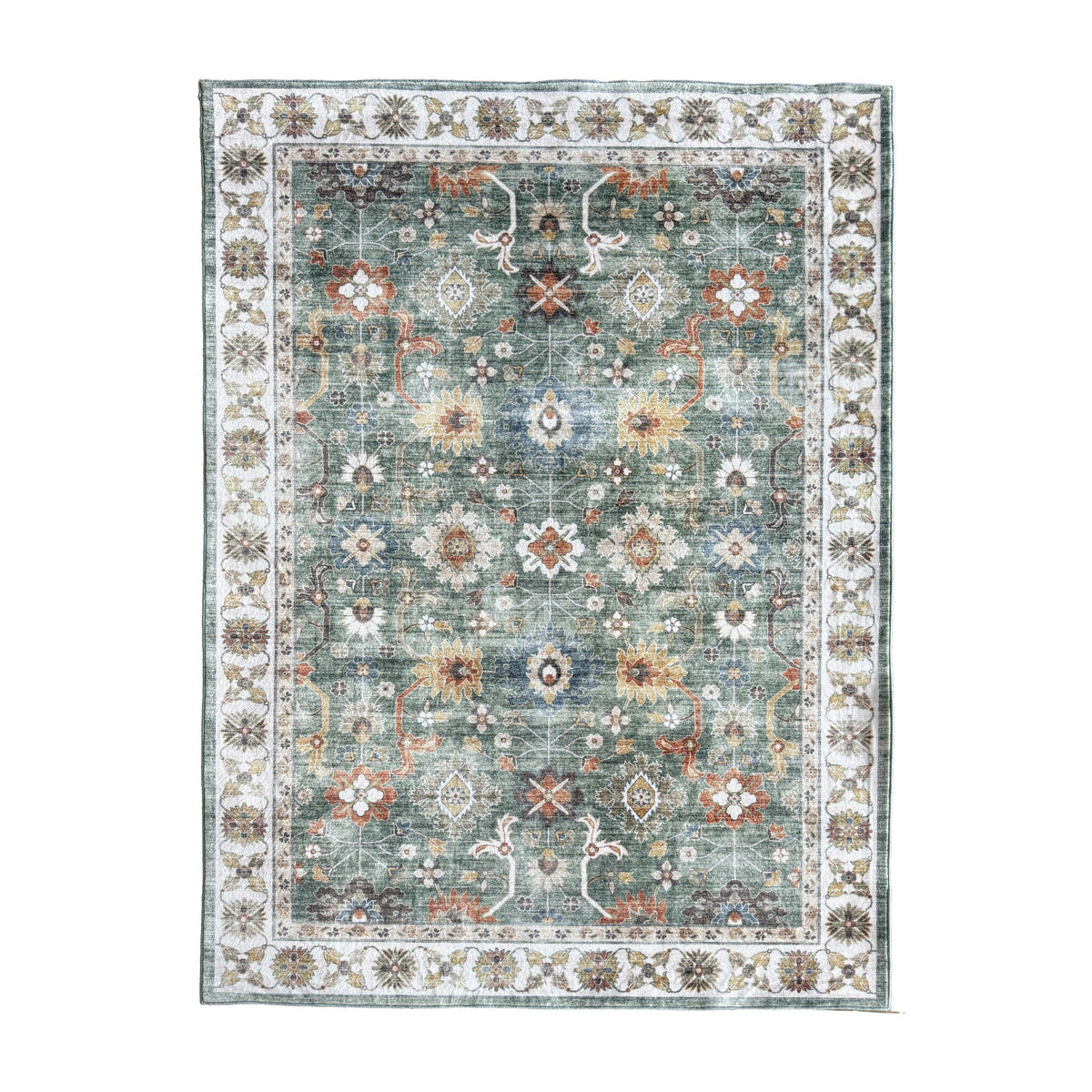 Show moreVintage Rug - Ember Oriental Green