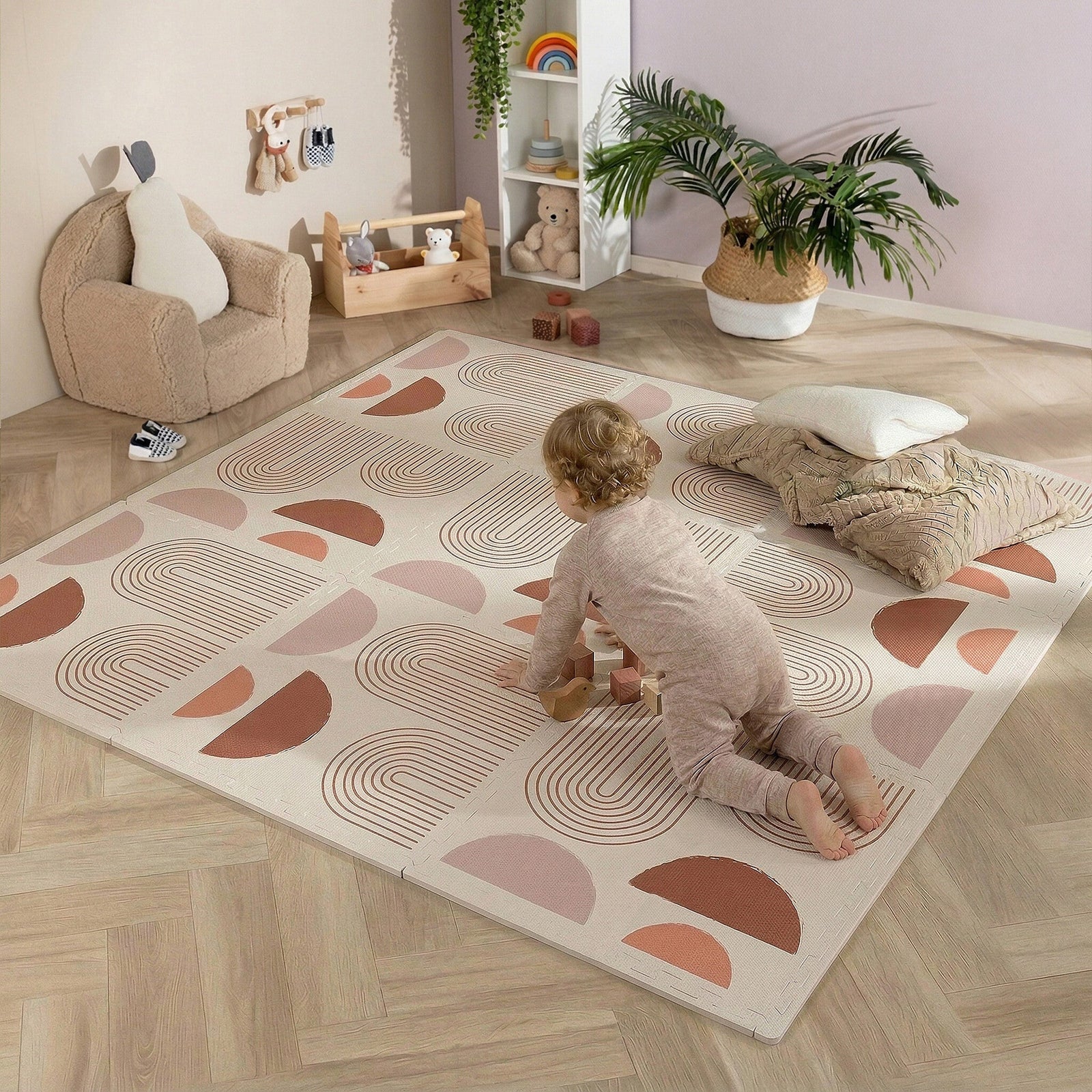 Foam Puzzle Mat - Alfie XL Arches Cream/Multicoloured