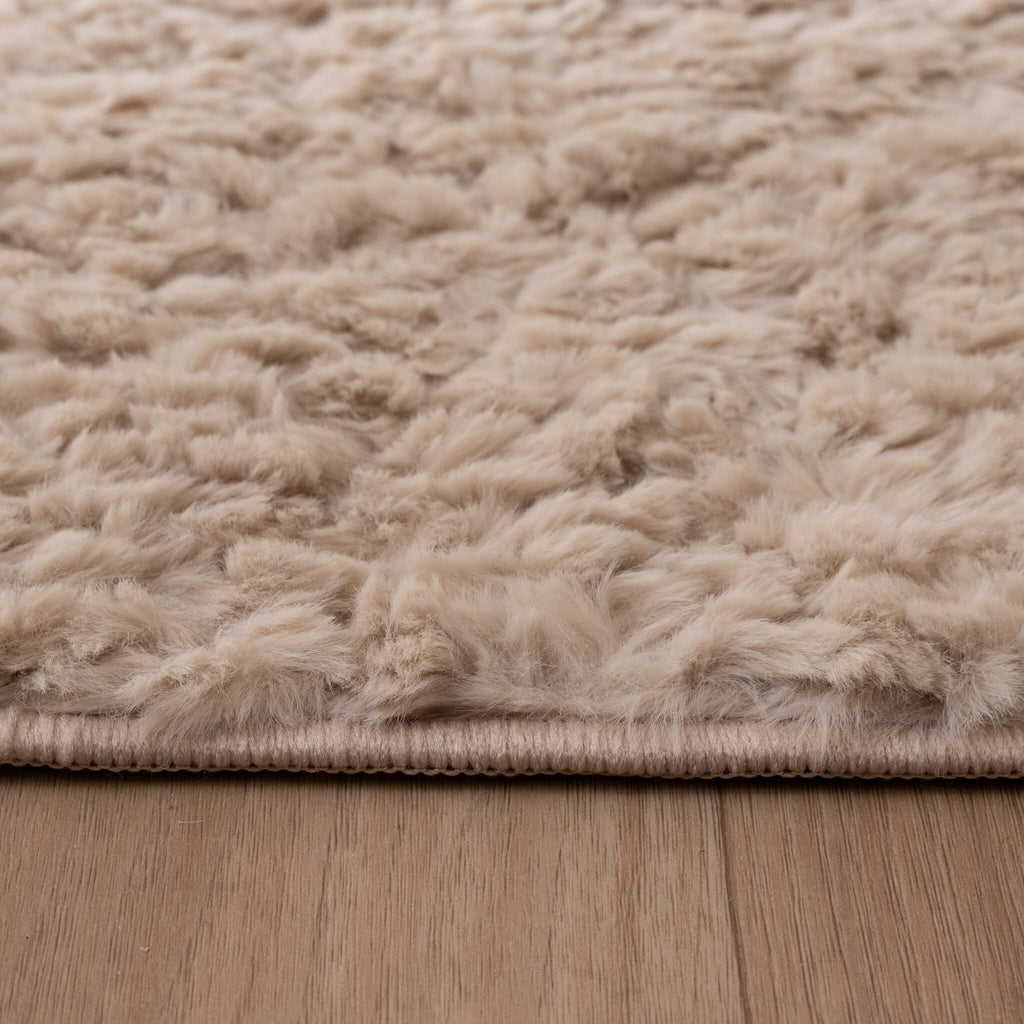 Round Fluffy Rug – Bobby Cream