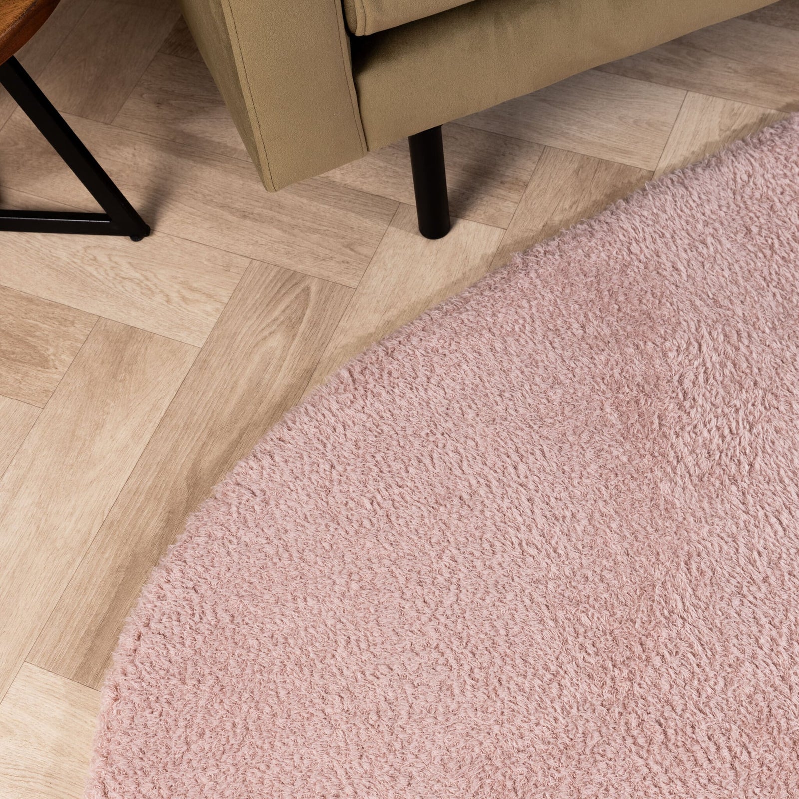 Soft organic rug - Teddy Pink