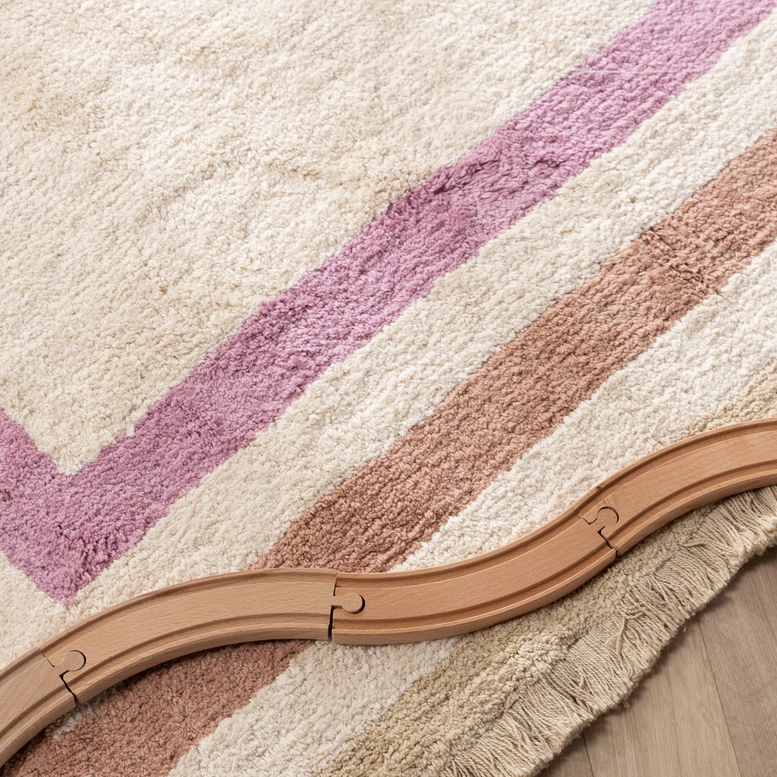 Washable kids rug - Milo Pink