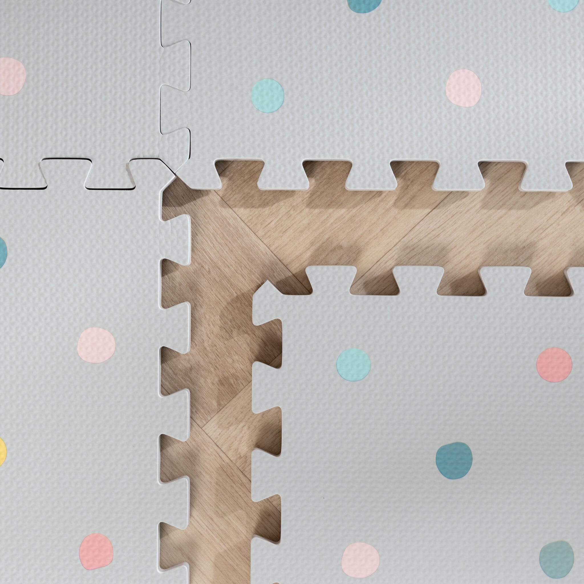 Foam Puzzle Mat - Alfie XL Dots Light Grey