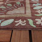 Outdoor rug - Maui Border Brown