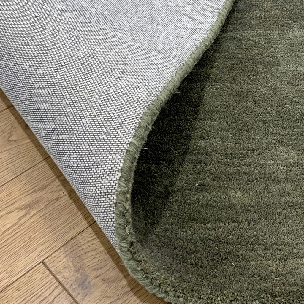 Round wool rug - Leone Green