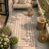 Balcony Rug - Sierra Frame Beige/Cream