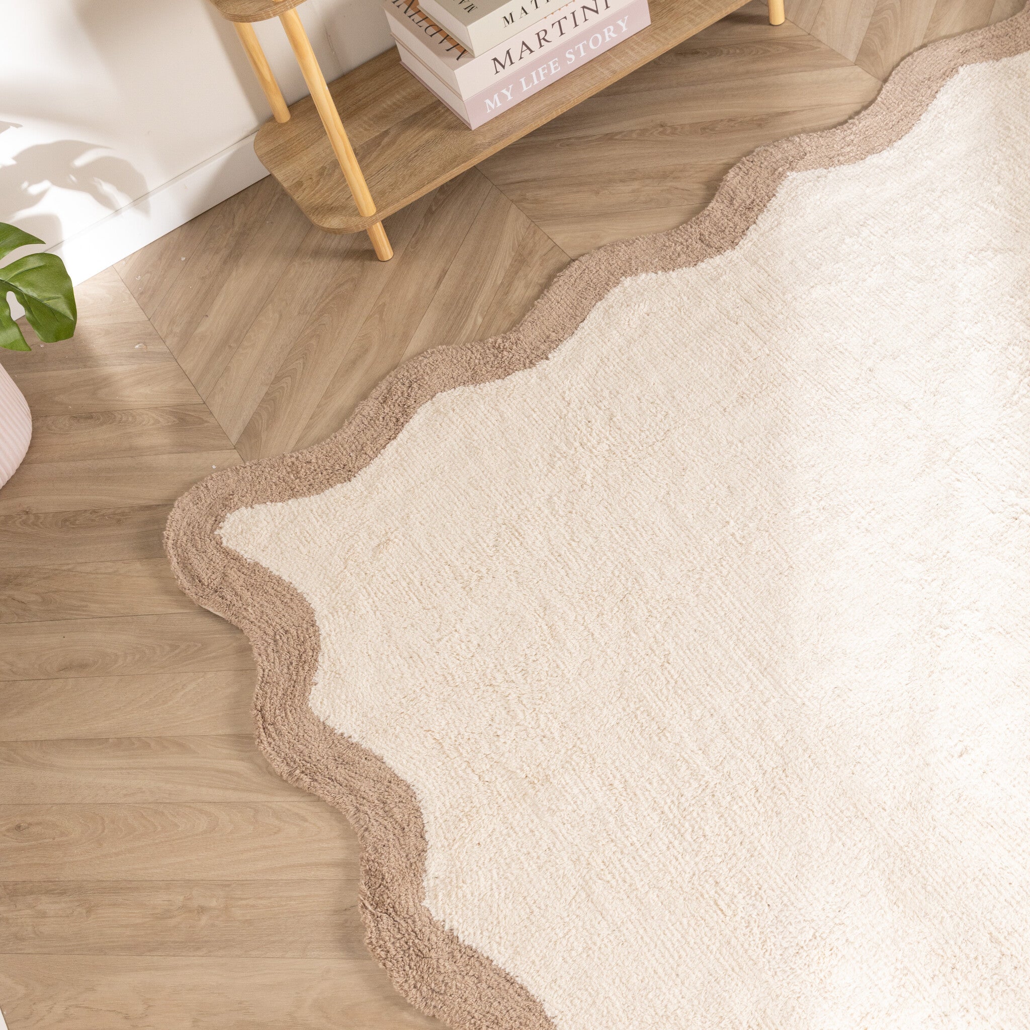 Washable Rug – Hazy Beige/Cream