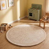 Round washable play mat - Flo Beige