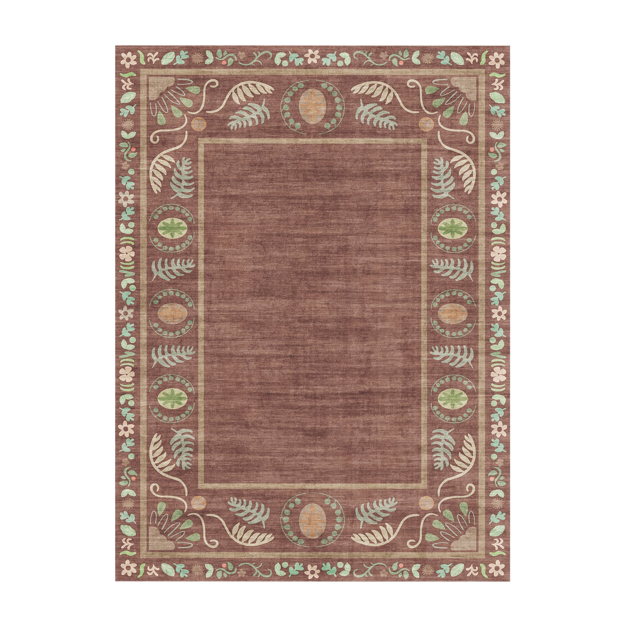 Outdoor rug - Maui Border Brown