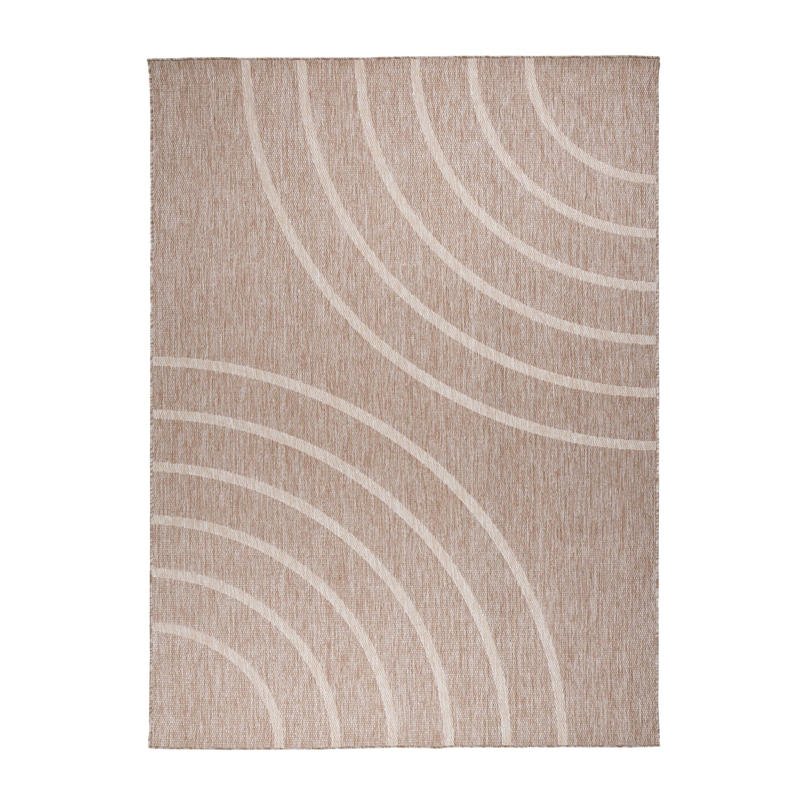 Indoor & Outdoor Rug – Sierra Curves Beige/Cream