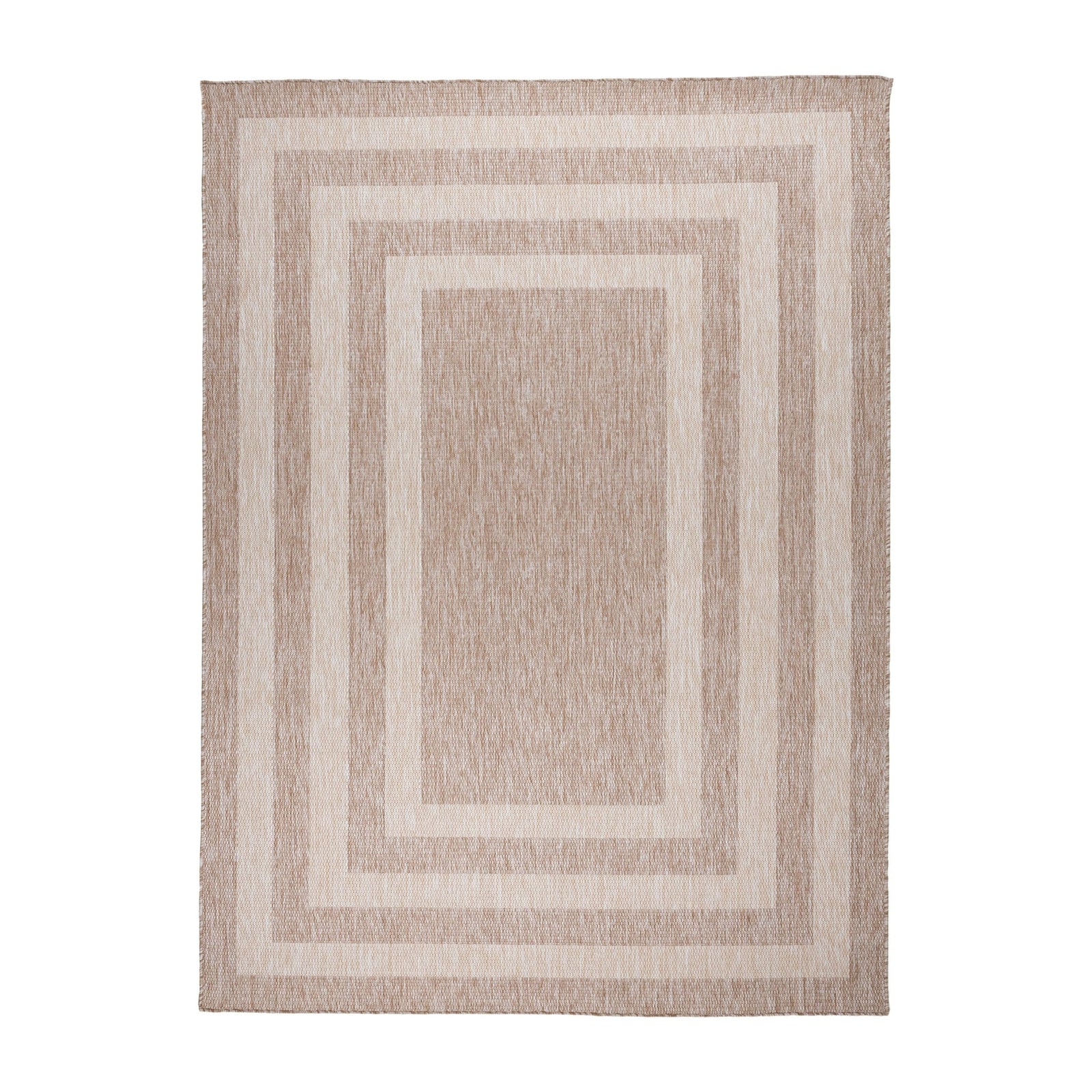 In- & Outdoor Rug – Sierra Frame Beige/Cream