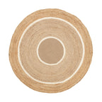 Tapis rond en jute - Mirai Circle Blanc/Naturel