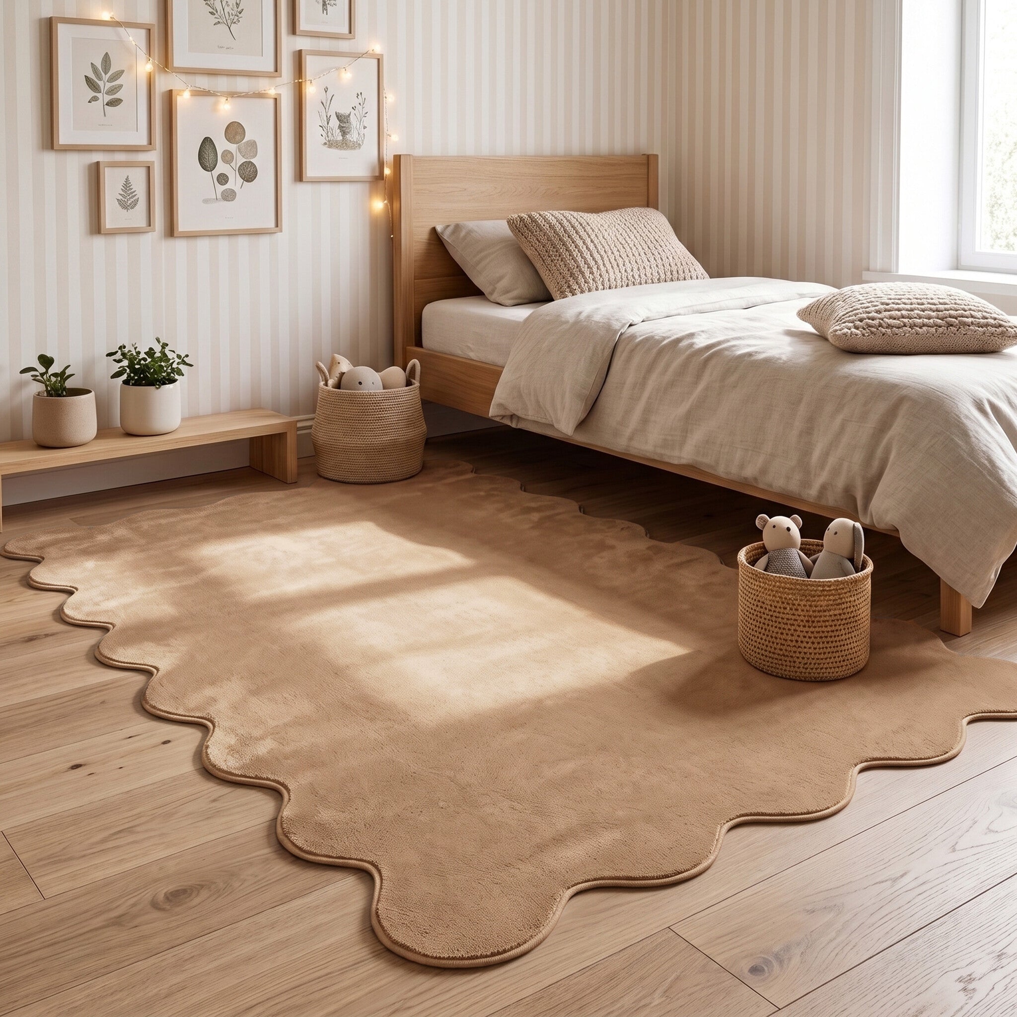 Washable rug - Puck Brown
