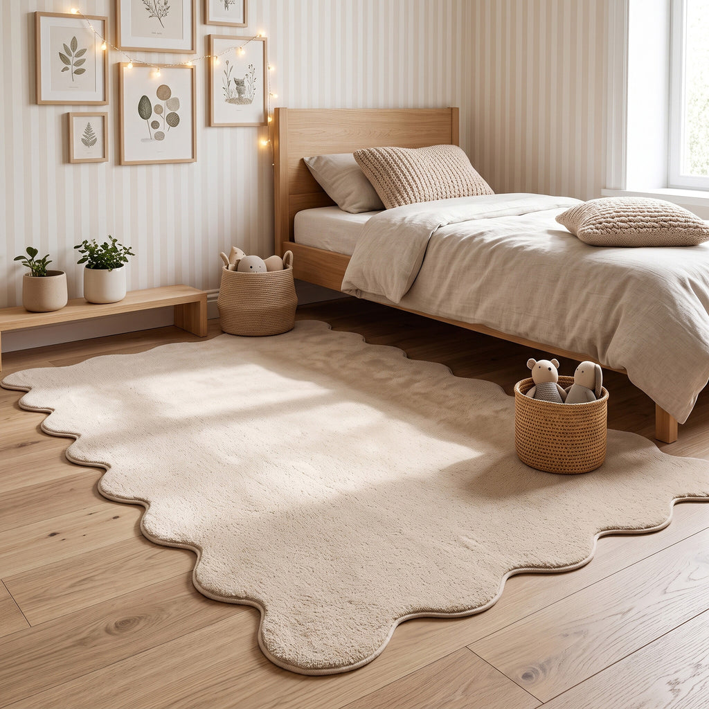Tapis lavable - Puck Beige