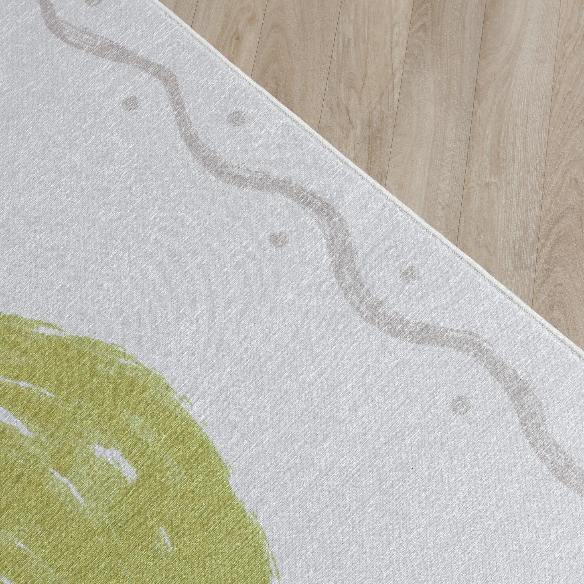 Washable children's rug - Mick Limoen Green
