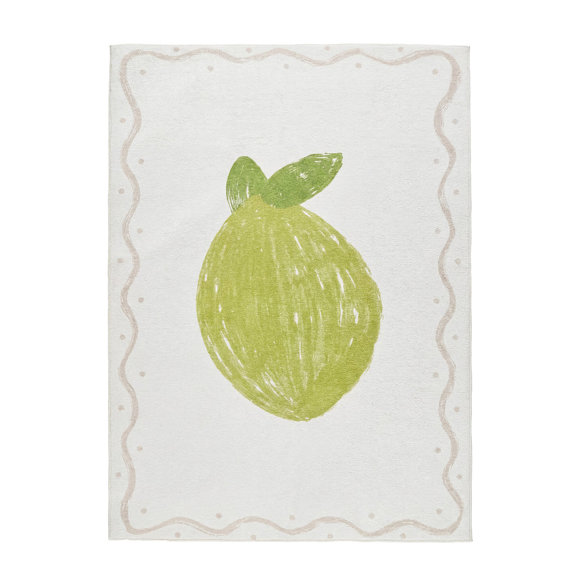 Washable children's rug - Mick Limoen Green