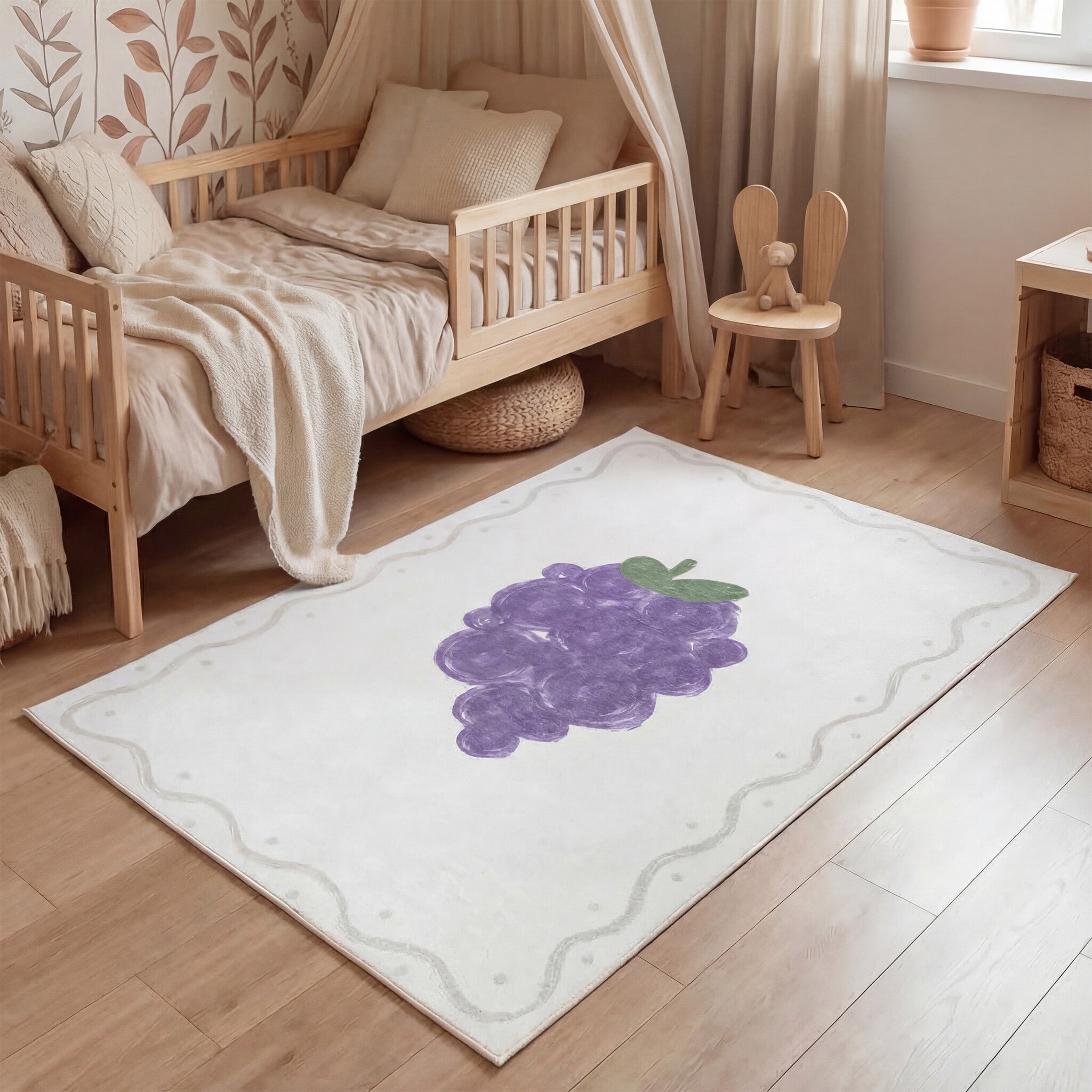 Washable children's rug - Mick Druif Purple