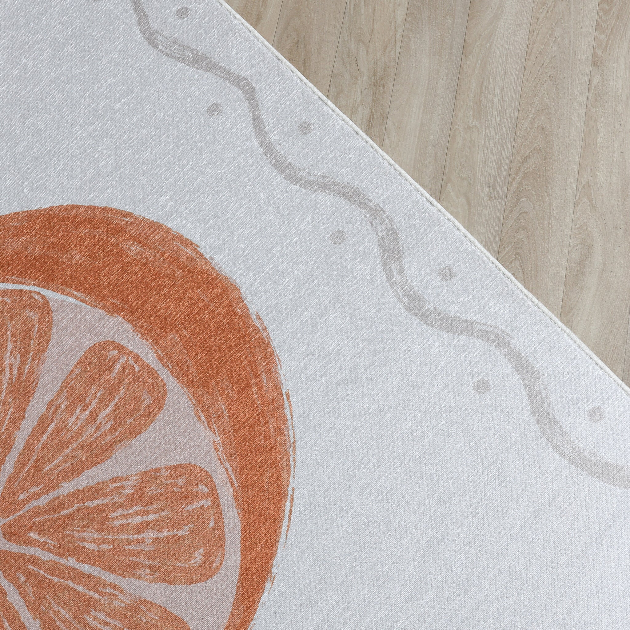 Washable children's rug - Mick Sinaasappel Orange