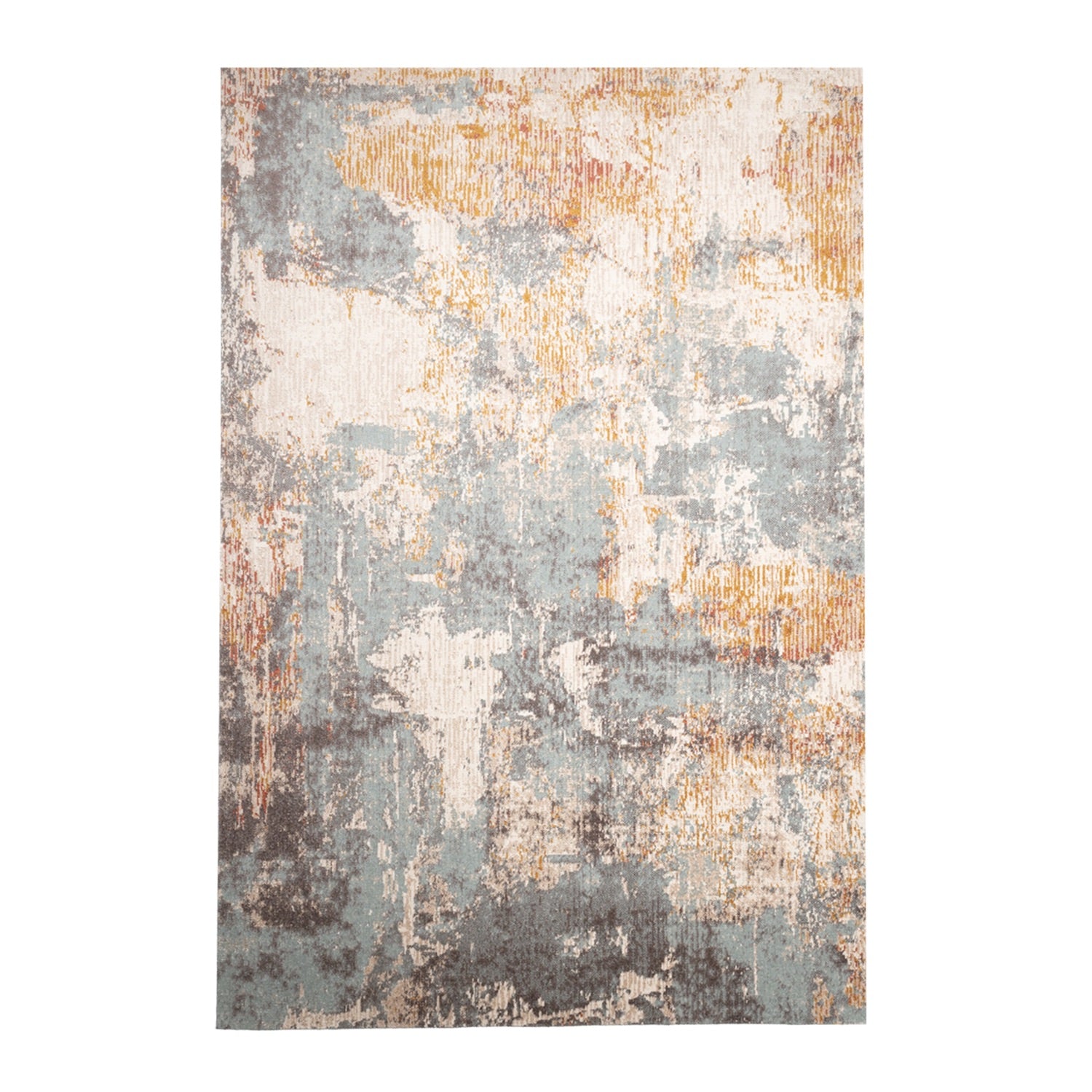Tapis moderne - Bush Turquoise/Crème