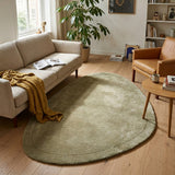 Tapis organique - Isara Border Vert Olive