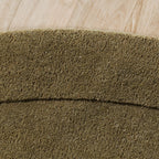 Tapis rond - Isara Border Vert Olive
