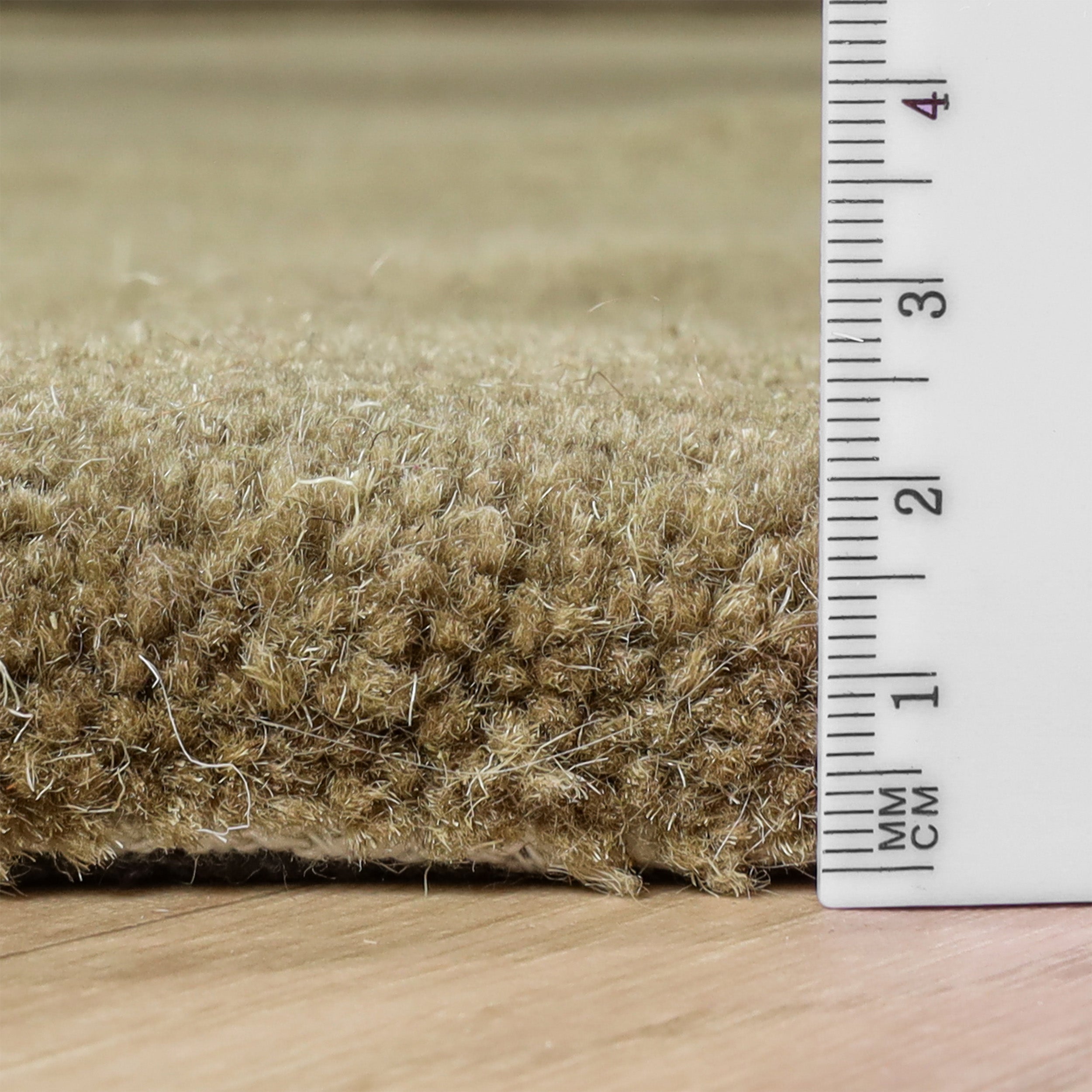 Tapis rond - Isara Border Vert Olive
