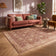 Tapis vintage - Sage Grid Terracotta