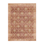 Tapis vintage - Sage Grid Terracotta