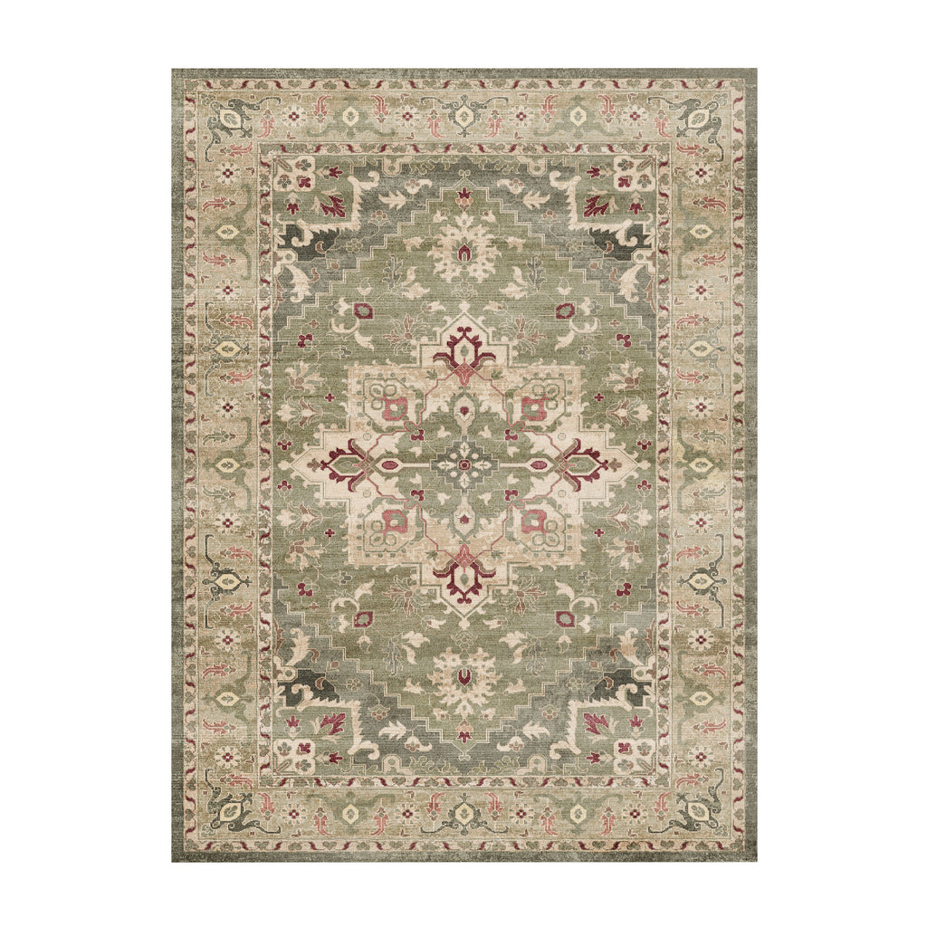 Tapis vintage - Sage Medallion Vert