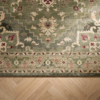 Tapis vintage - Sage Medallion Vert