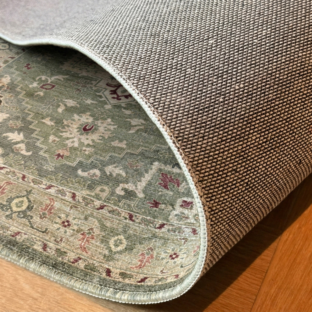 Tapis vintage - Sage Medallion Vert
