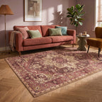 Tapis vintage - Sage Medallion Red