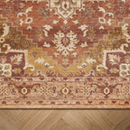 Tapis vintage - Sage Medallion Terracotta