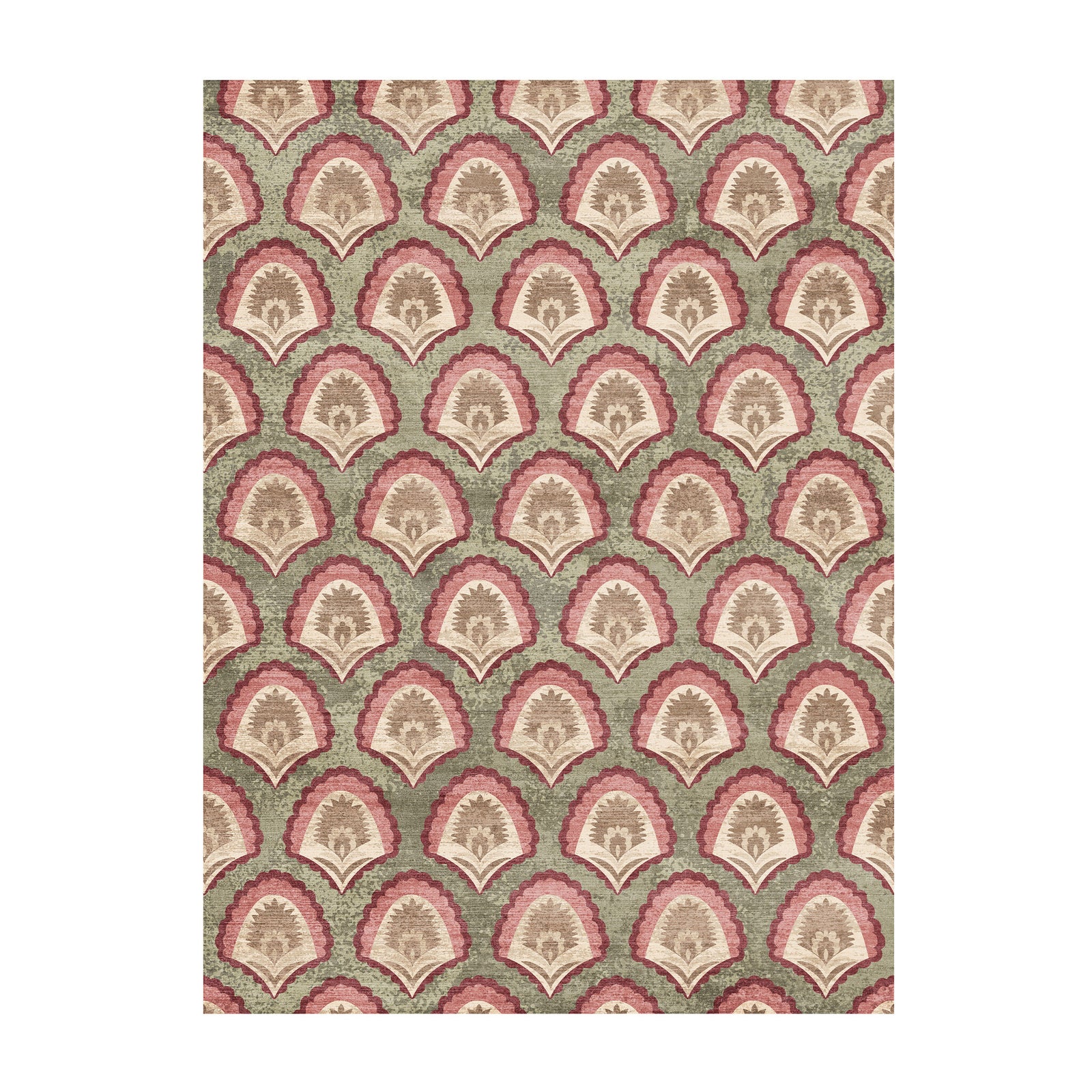 Tapis vintage - Sage Pattern Green