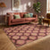 Tapis vintage - Sage Pattern Rouge