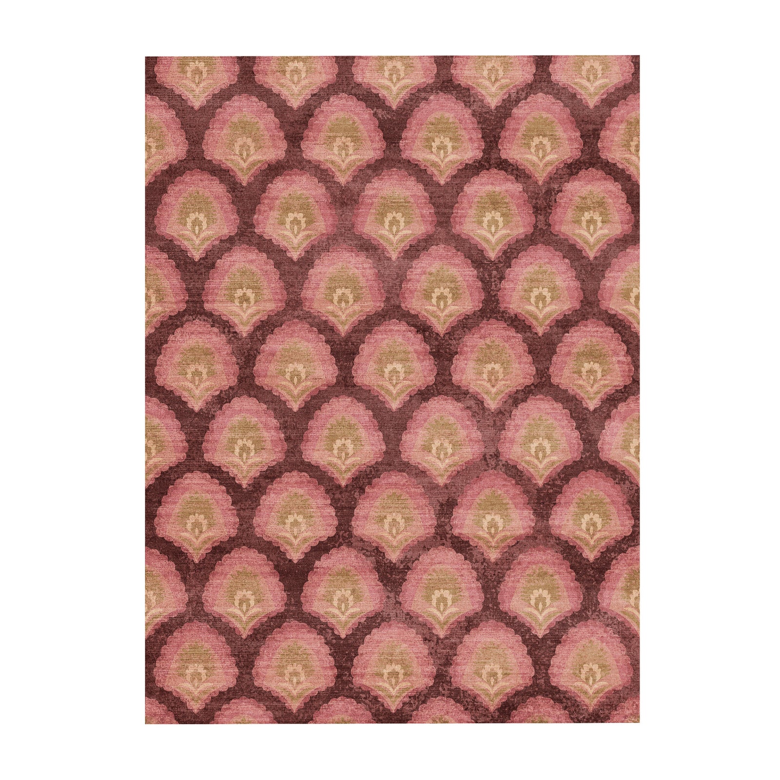 Tapis vintage - Sage Pattern Rouge