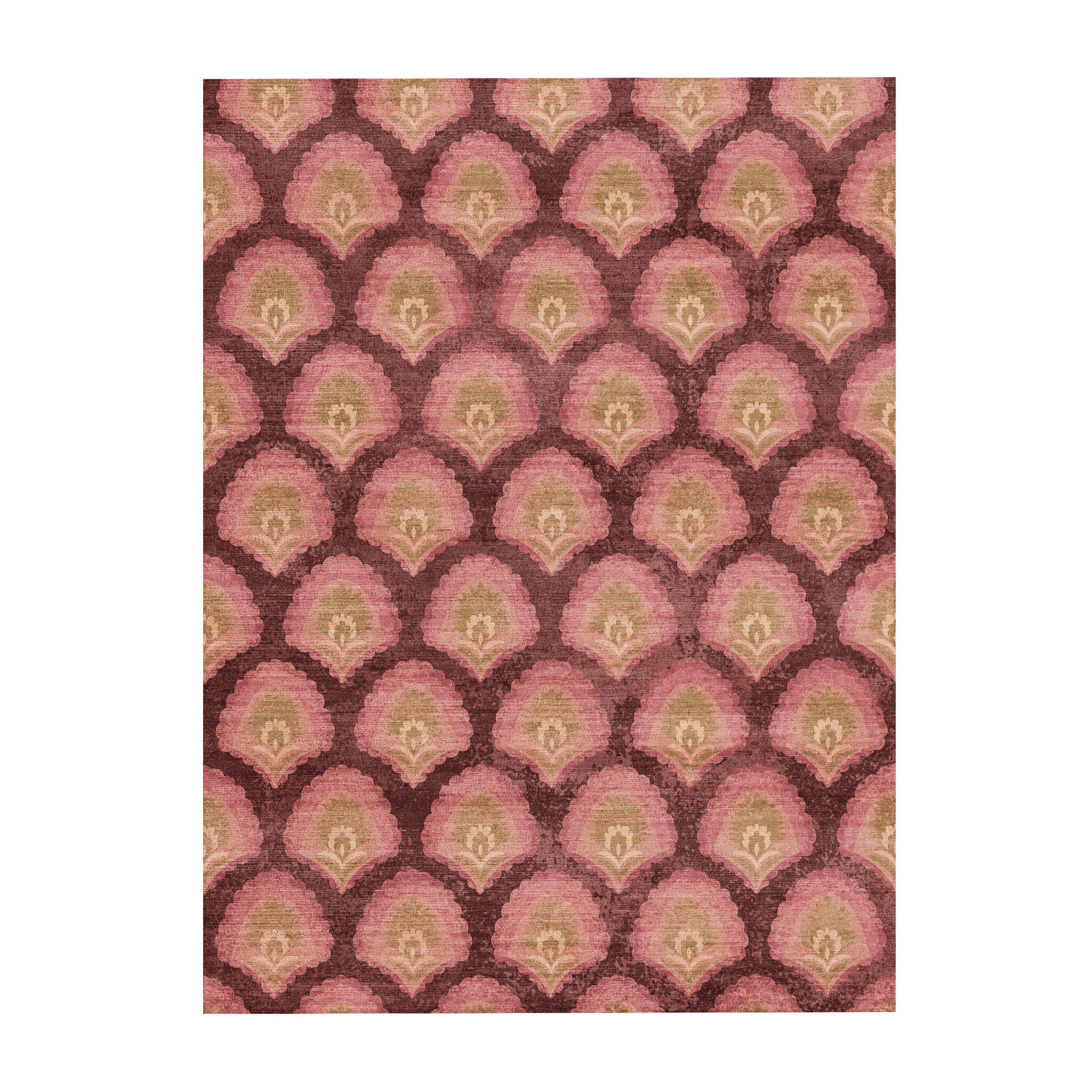 Tapis vintage - Sage Pattern Rouge